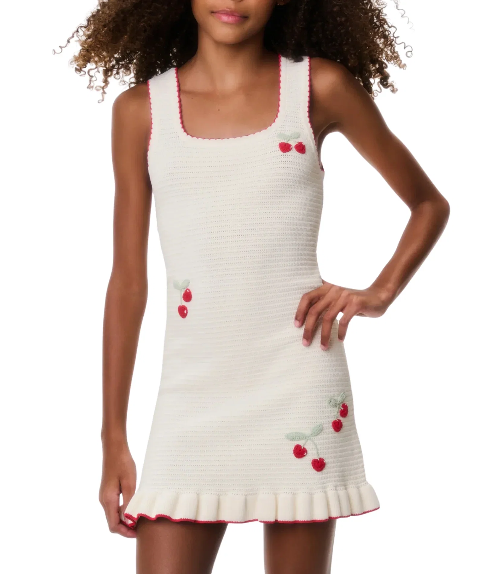 Image of Love Shack Fancy Tween Ottie Dress Cherry Sail