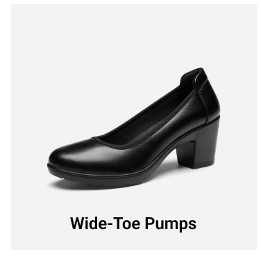Wide-Toe Pumps