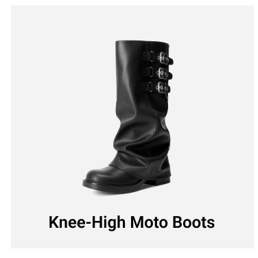 Knee-High Moto Boots