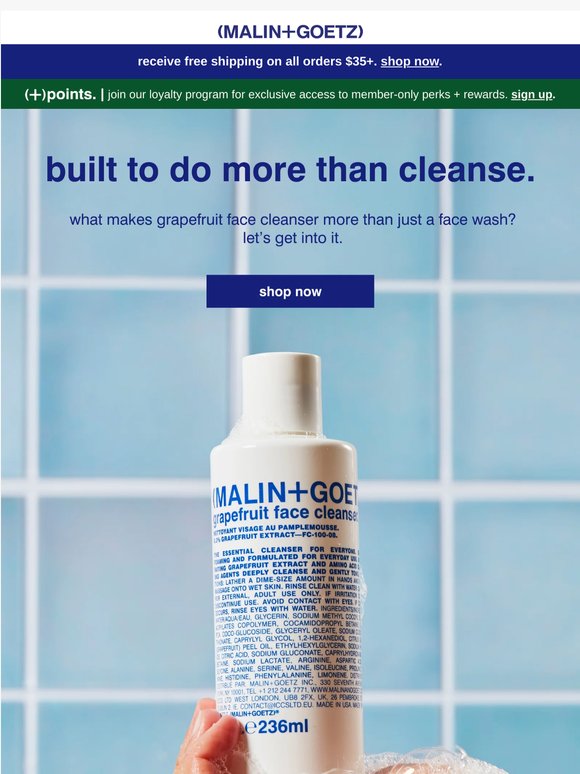 not just a cleanser.