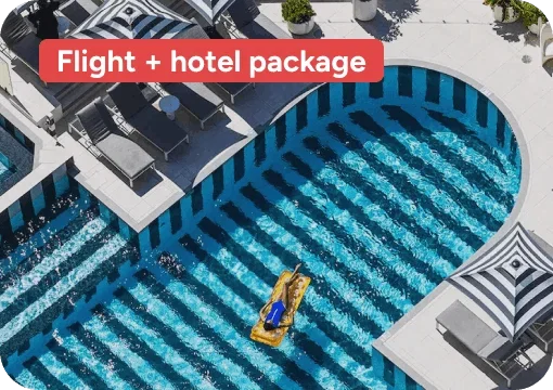 Person on the pool