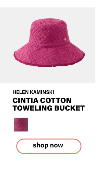 Cintia Cotton Toweling Bucket by Helen Kaminski 