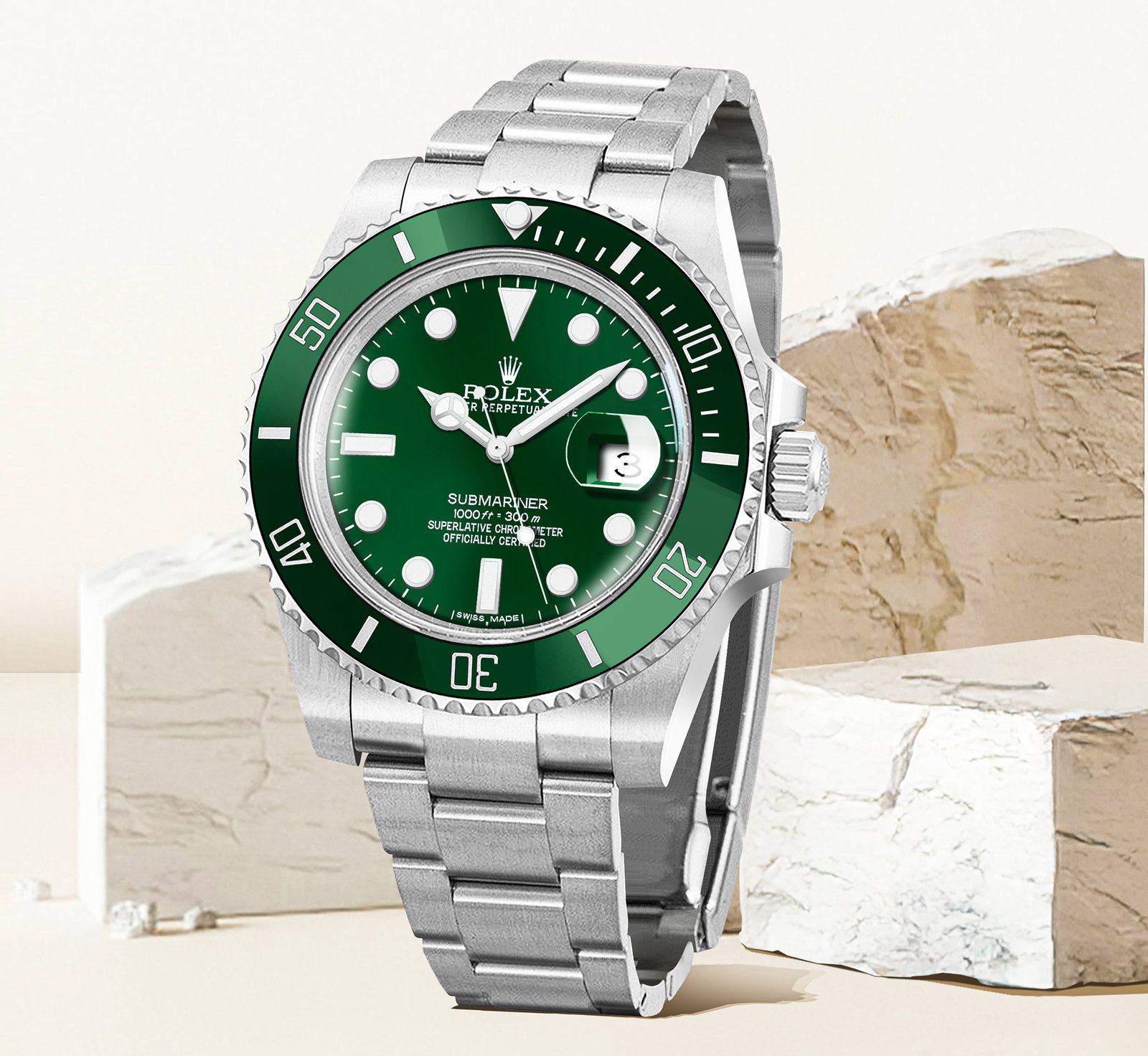 Submariner Date Hulk Green Dial & Bezel Men's Watch 116610LV-0002