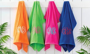 Custom embroidered towels for beach fun Custom embroidered towels for beach fun