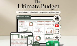Annual Budget & Task Tracker | Excel & Google Sheets Digital Planner Annual Budget & Task Tracker | Excel & Google Sheets Digital Planner