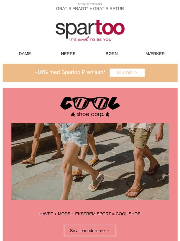 🧨 Følg de seneste trends hos Spartoo! Cool shoe, Superga, Jack & Jones, Fluchos, Puma, BOSS, The North Face og Converse
