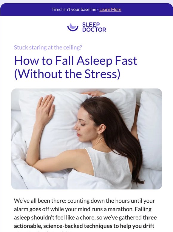 How to fall asleep in minutes