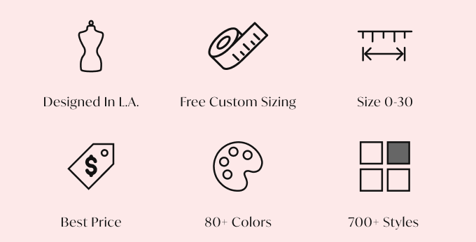 Azazie's Unique Selling Points