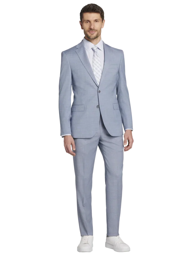 JOE Joseph Abboud Slim Fit Wool Blend Sharkskin Suit Jacket