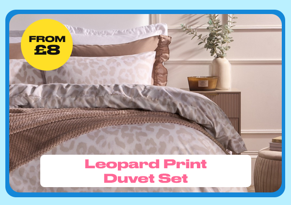 Leopard Print Duvet Set
