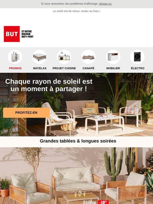 ☀️ Jusqu'à -30% sur le mobilier d'extérieur : l'été se vit dehors