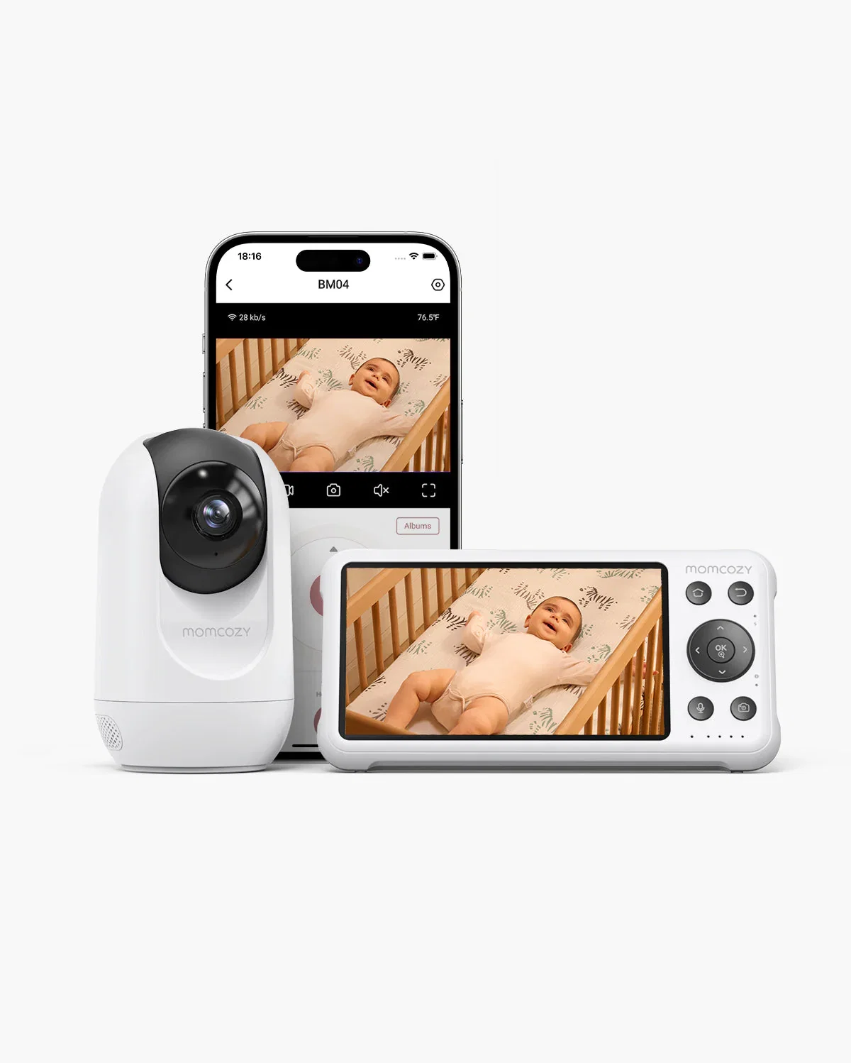 Image of Momcozy 5-Inch Dual-mode Smart Baby Monitor-BM04