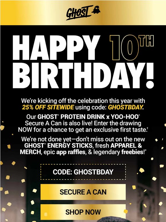Happy 10th Birthday, GHOST®!
