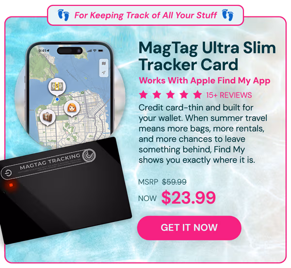 MagTag Ultra Slim Tracker Card - Works with Apple Find My App