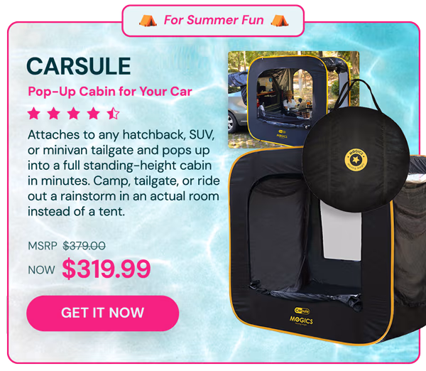 CARSULE - A Pop-Up Cabin for Your Car