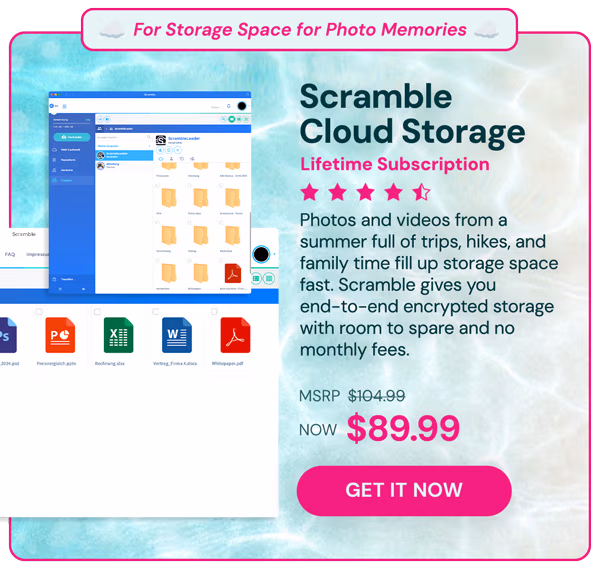 Scramble Cloud Storage: Lifetime Subscription