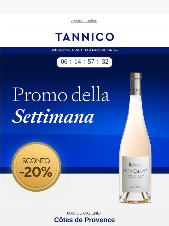 Top 3: Rosé e altre offerte a partire da 7,70€