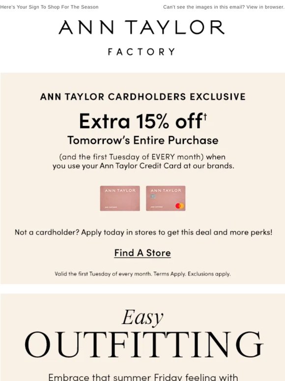 Up To 40% Off Summer Styles, Exclusions Apply (Comp. Val.)
