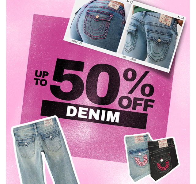 UP TO 50% OFF DENIM