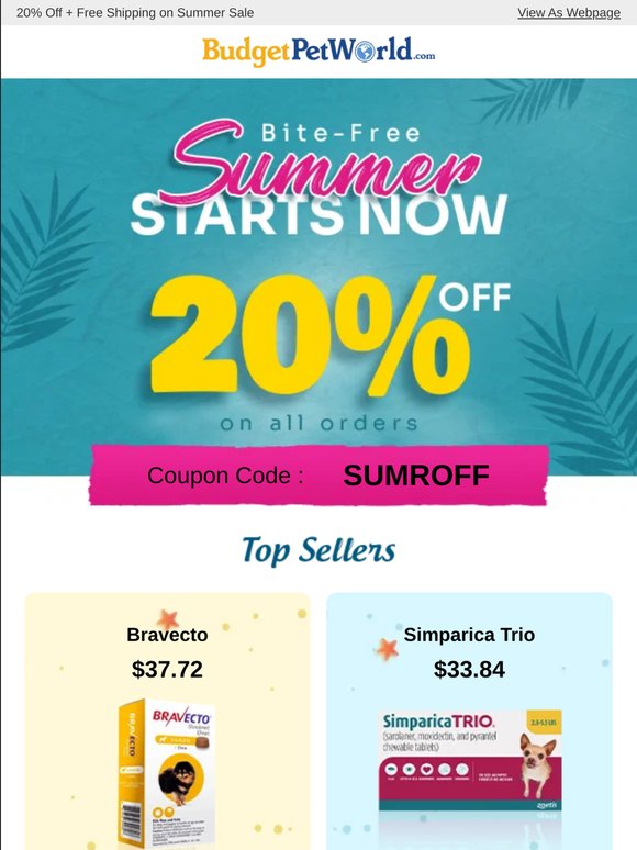 ☀️ Sun, Fun & Reliable Protection: 20% Off Pet Prevention + Free Shipping*