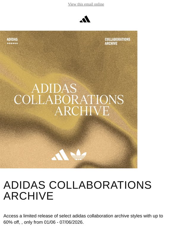 The adidas Collaborations Archive is now open.