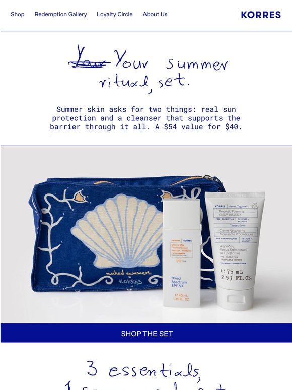 Summer skin starts with this set ☀️