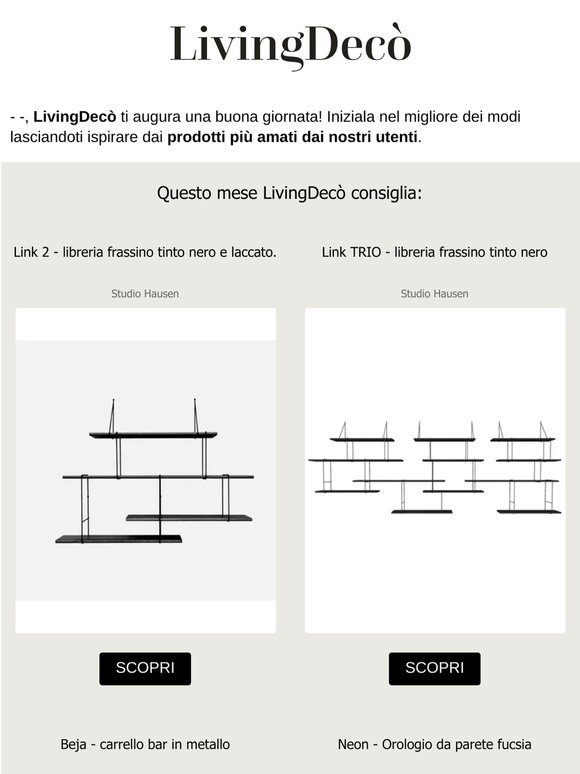 I consigli del mese di LivingDecò