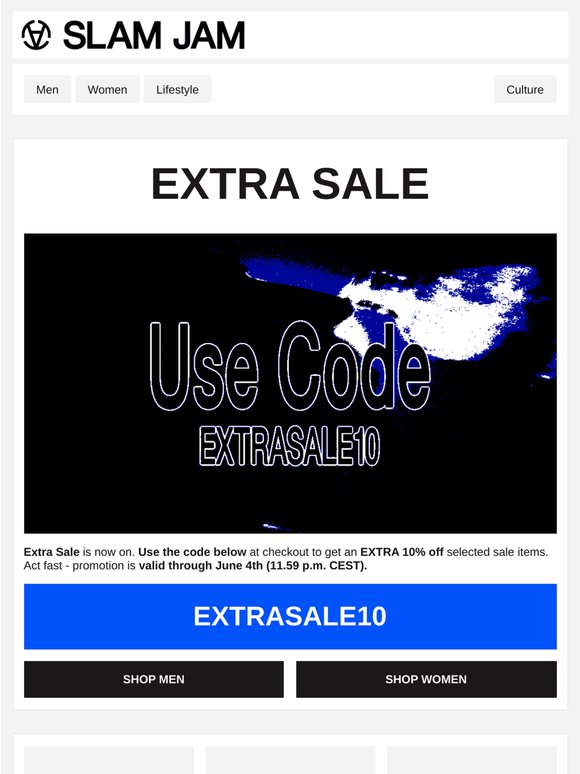 Extra Sale is now on