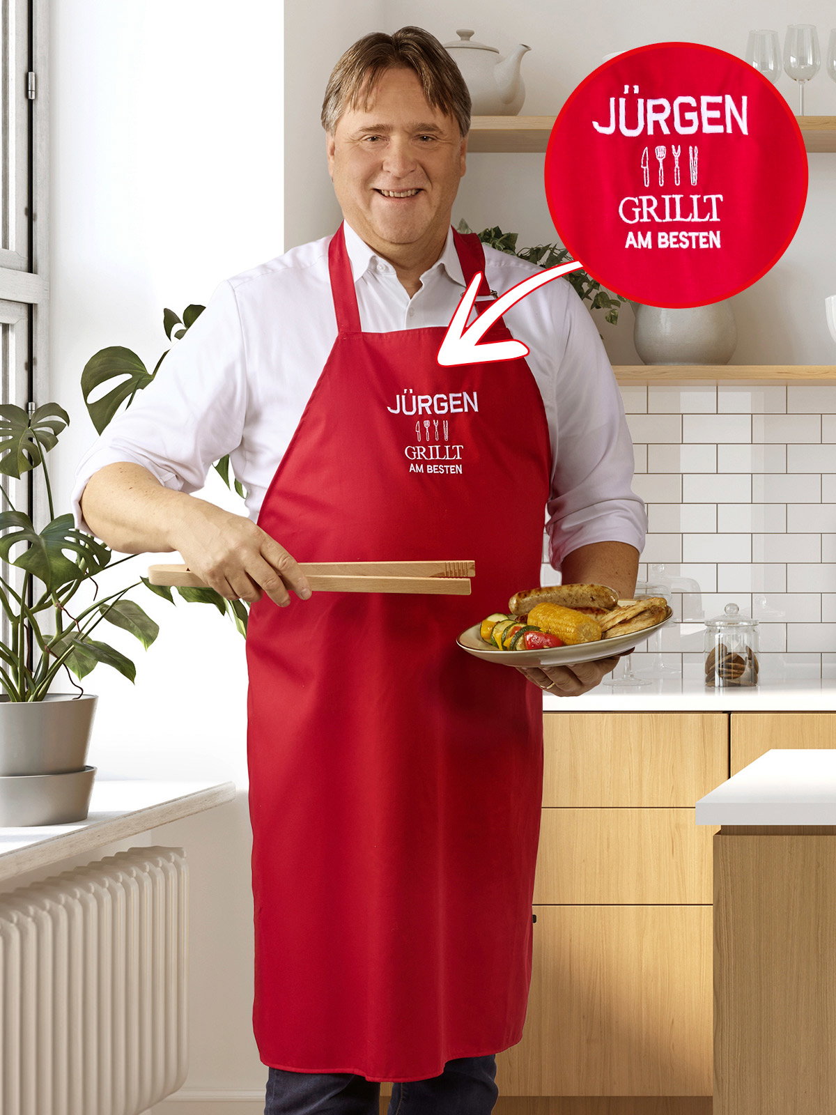 Image of Grill-Schürze, personalisierbar