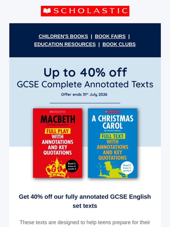 Save up to 40% on GCSE revision books 📚