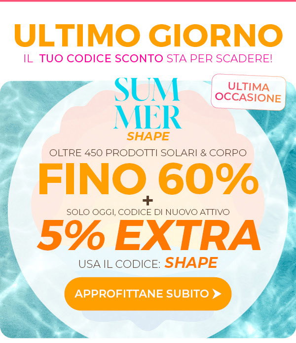 Codice SHAPE: -5% Extra sui prodotti selezionati