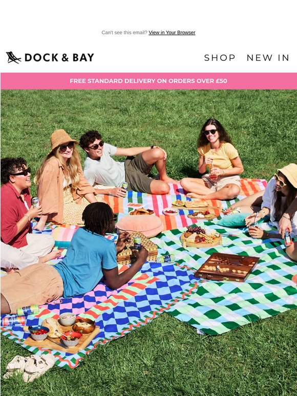 Picnic season called. It wants this blanket.