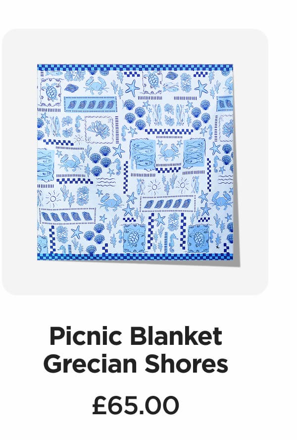 GRECIAN SHORES PICNIC BLANKET