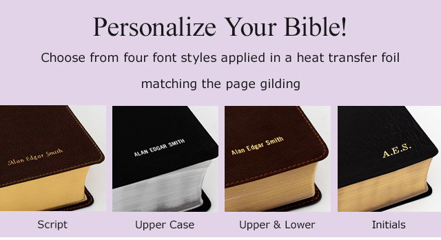 Personalize Your Bibles!