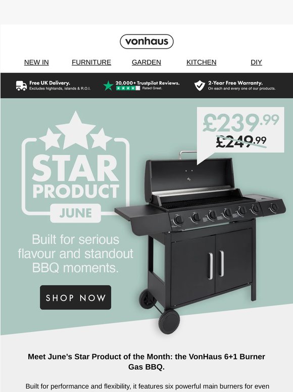 🍔🌞 Turn up the heat… June’s ⭐ product is here!