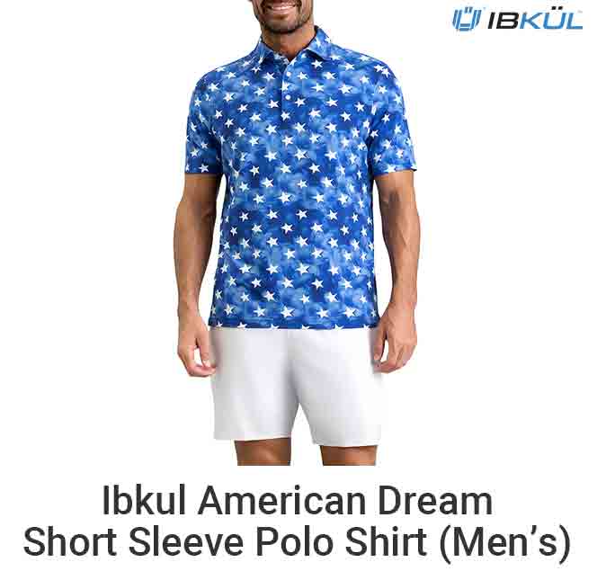 Ibkul American Dream Short Sleeve Polo Shirt (Men's)