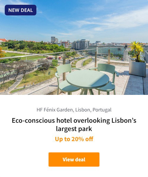 Eco-conscious hotel overlooking Lisbon%27s largest park