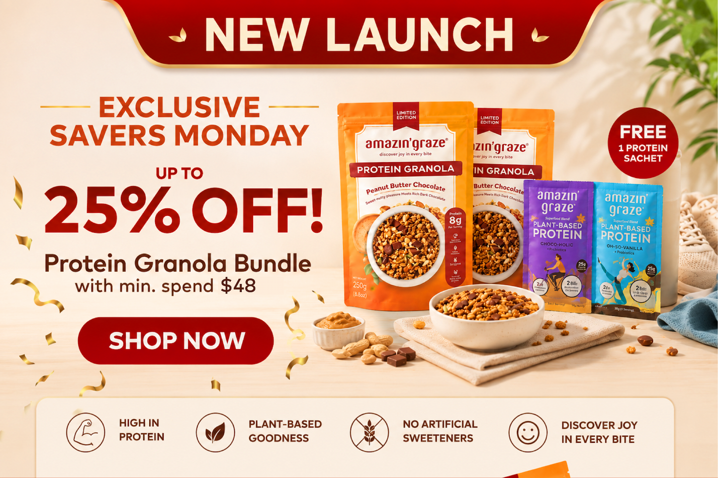 25% Off Protein Granola Bundles