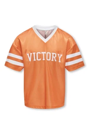 ONLY KOGLULU S/S V-NECK SPORTY TOP CS JR: oriole/victory/26