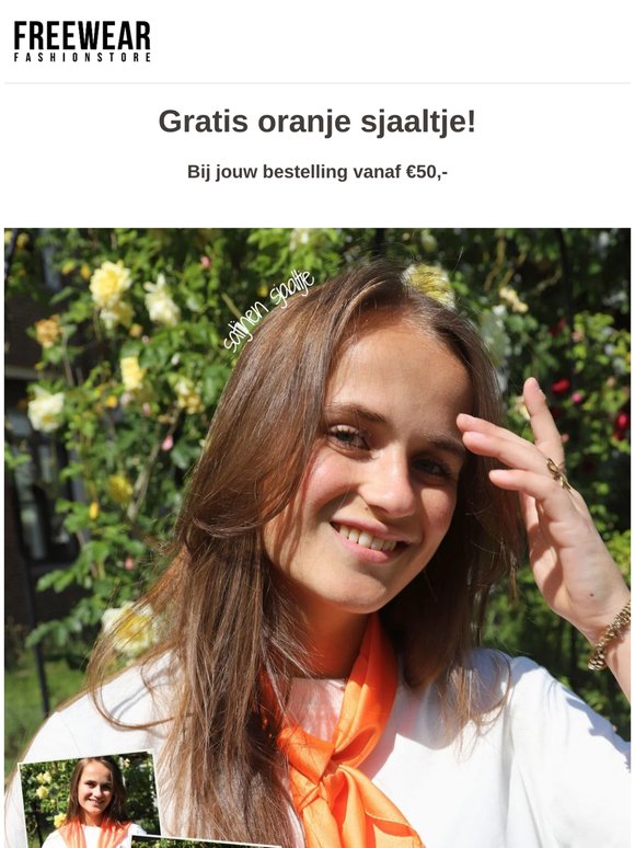 Gratis Satijnen Oranje Sjaaltje!