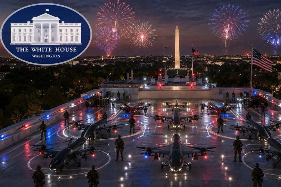 Trump Adds ‘DronePort’ to White House Ballroom/Villain Lair