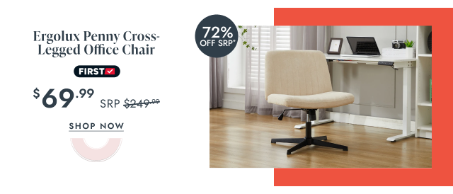 Ergolux Penny Cross-Legged Office Chair 