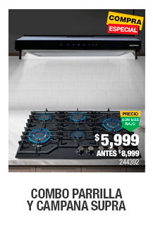 Combo parrilla y campana Supra