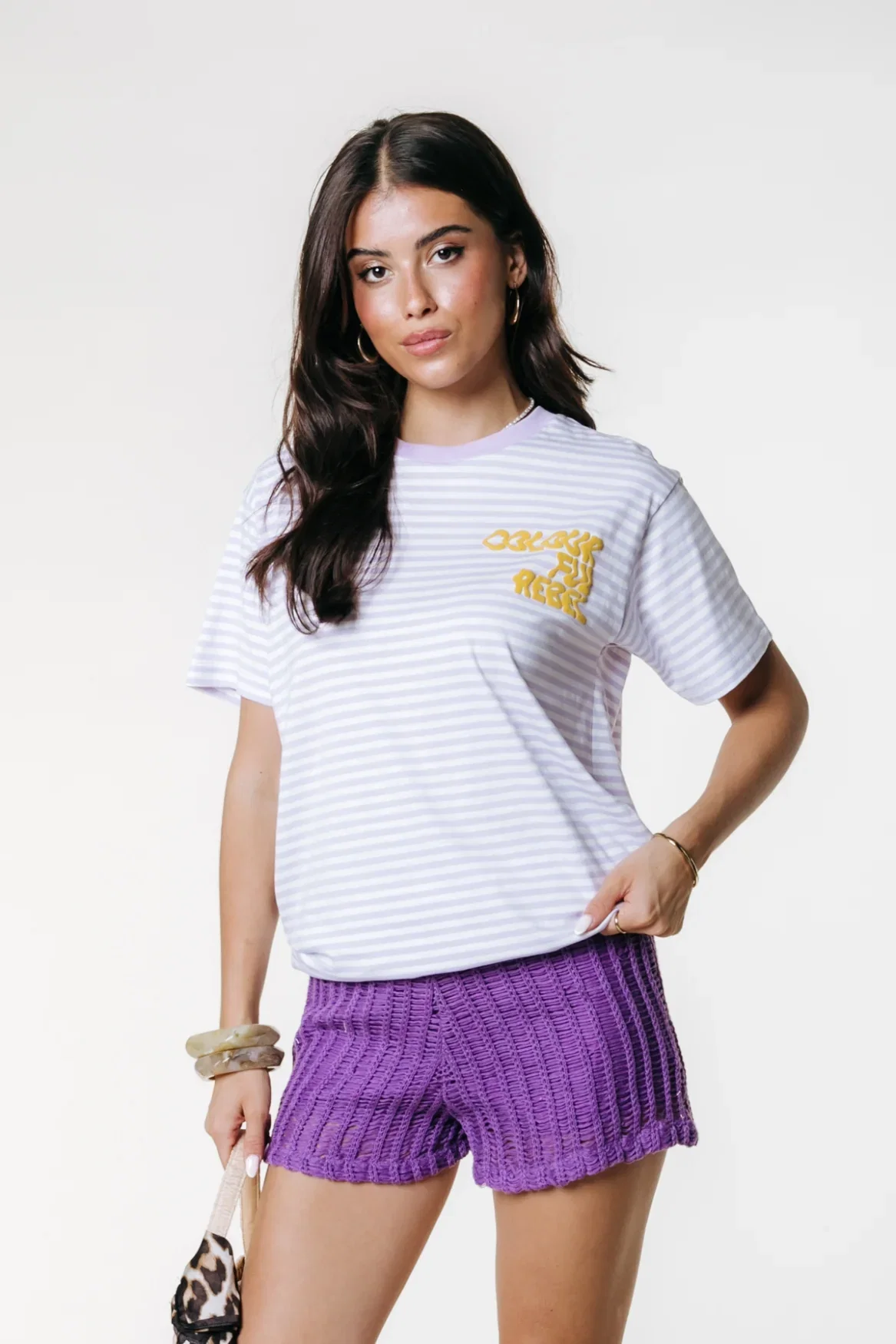 Image of Puff Logo Stripe T-shirt 