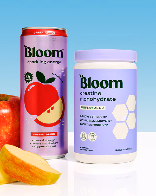 Bloom sparkling energy and creatine monohydrate items. Shop for these products