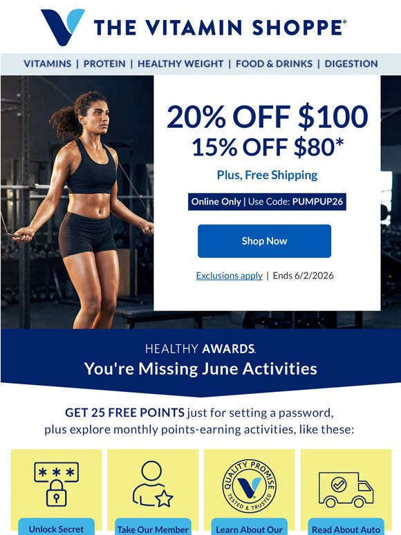 PUMPUP26 coupon inside