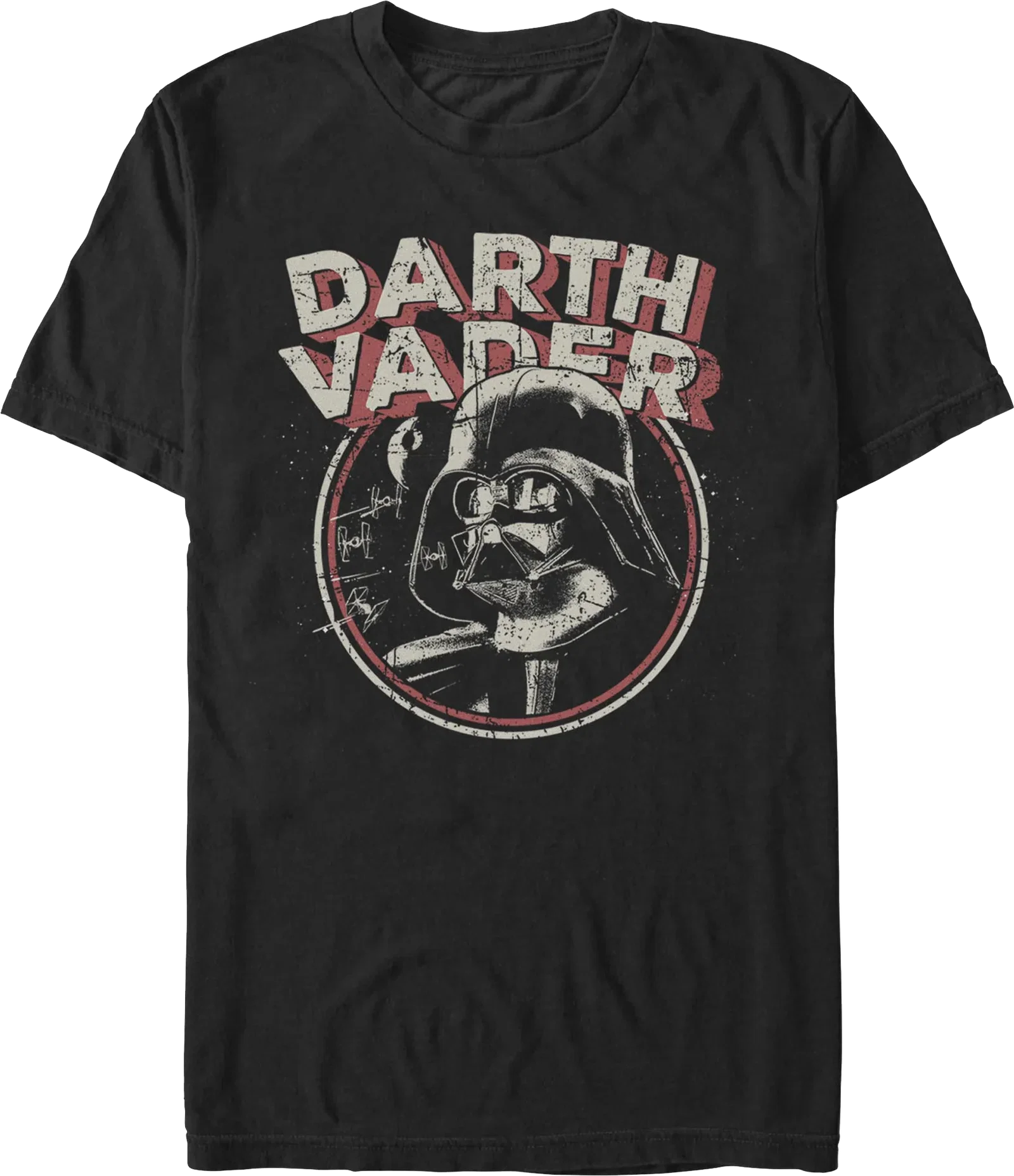 Vintage Darth Vader Circle Star Wars T-Shirt