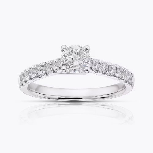 Engagement Ring Platinum Solitaire 0.75ct Diamond Ring