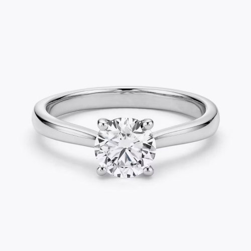 9ct White Gold 1ct Lab Grown Diamond Solitaire Ring
