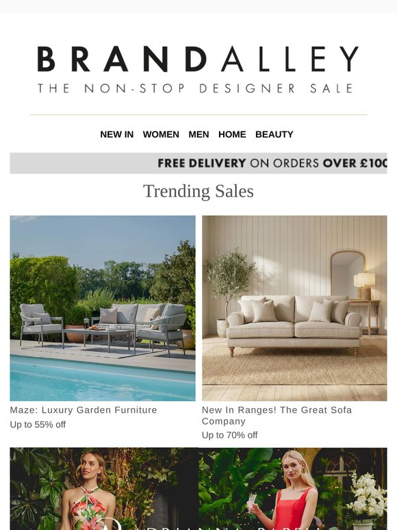 Shop up to 70% off Maze, Adrianna Papell, Dyson, Emma and more